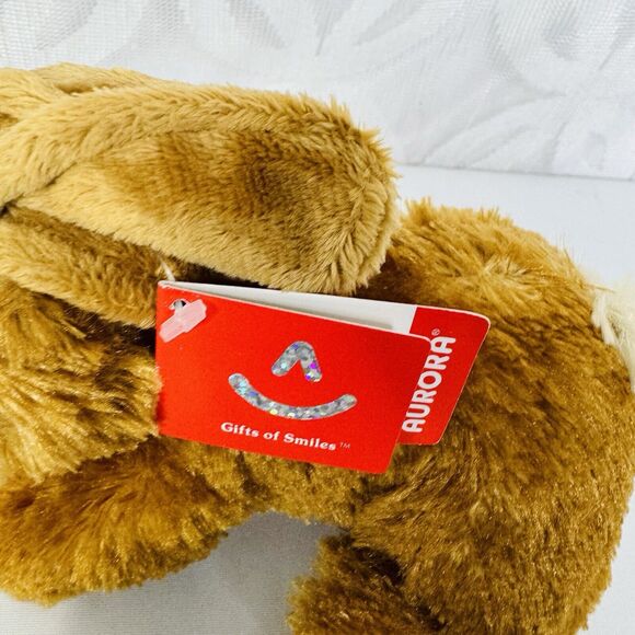 5 for $25| Aurora Adorable Mini Flopsie Bitty Bunny Stuffed Animal Brown - Picture 4 of 10